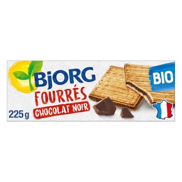 Palette de Fourrés Chocolat noir BIO - bjorg - 225 g