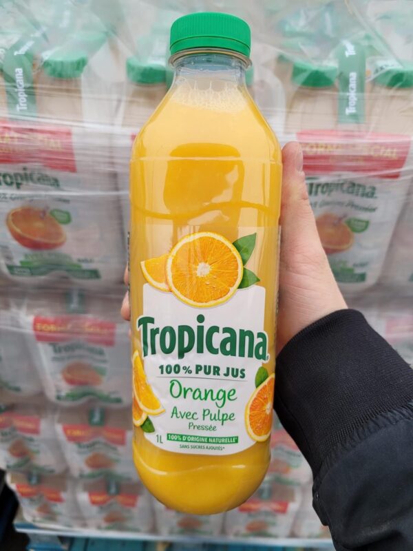 Palette de Jus d'Orange Tropicana avec Pulpe