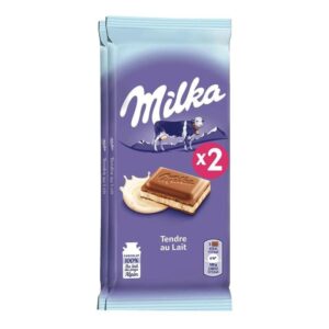 Palette de Tablettes de Chocolat Tendre au Lait 2x100g Milka