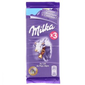 Palette de Tablettes de chocolat au lait 3x100g – MILKA