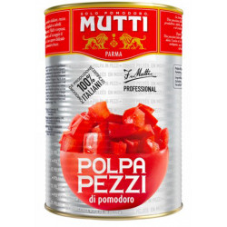 Palette de MUTTI Tomate Concassée en Morceaux Boîte 5/1